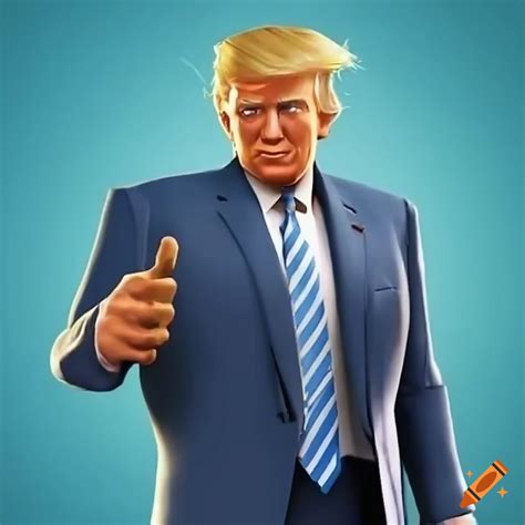 Donald trump as a fortnite character