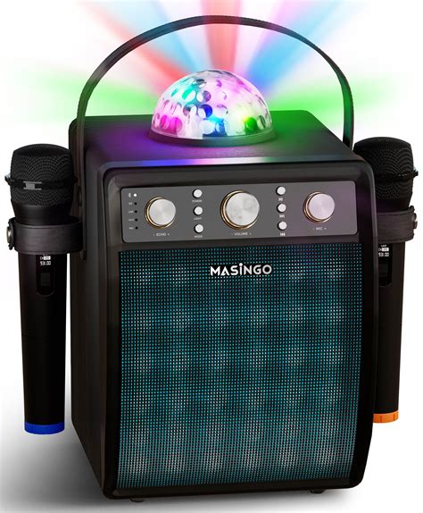 MASINGO Karaoke Machine - 2 Wireless Microphones, PA Speaker System - Ostinato M7 - Walmart.com ...