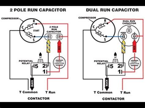 1ph Run Capacitor Wiring Diagram