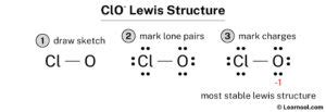 ClO- Lewis structure - Learnool