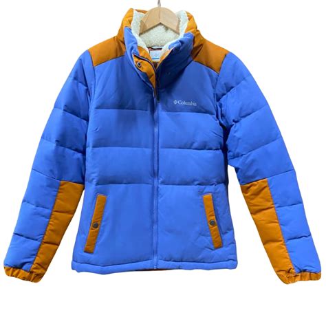 Columbia Blue/Orange Puffer Jacket Size S(s)