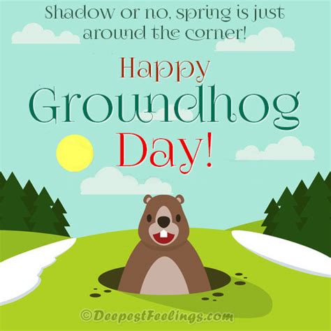 Groundhog Day Cards Free Printable