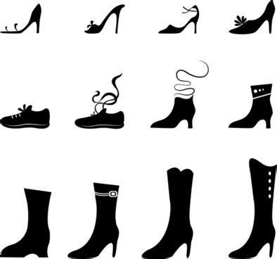 Shoe Silhouette Vector at Vectorified.com | Collection of Shoe Silhouette Vector free for ...