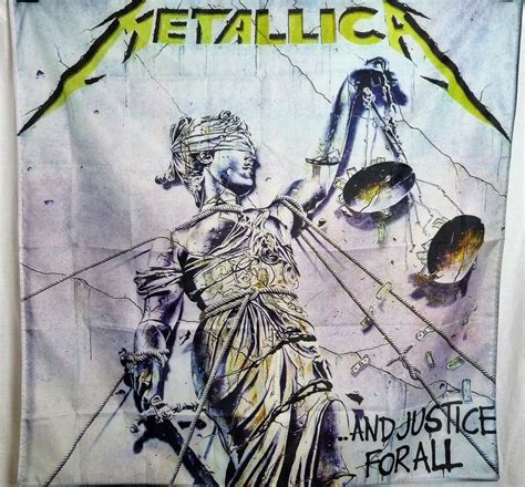 METALLICA And Justice For All HUGE 4X4 banner poster tapestry cd album ...