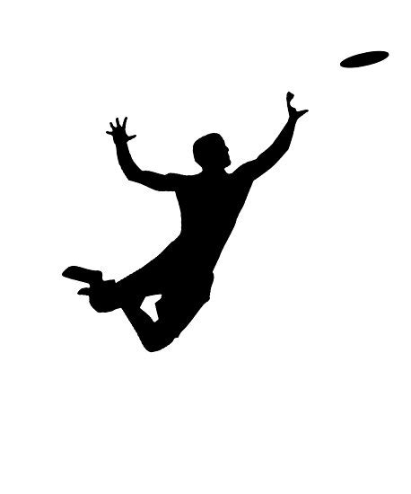 "Ultimate Frisbee Silhouette | Frisbee Jumping Catch" Photographic ...