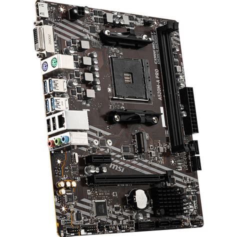 MSI A520M-A PRO AM4 Micro-ATX Motherboard A520M-A PRO B&H Photo