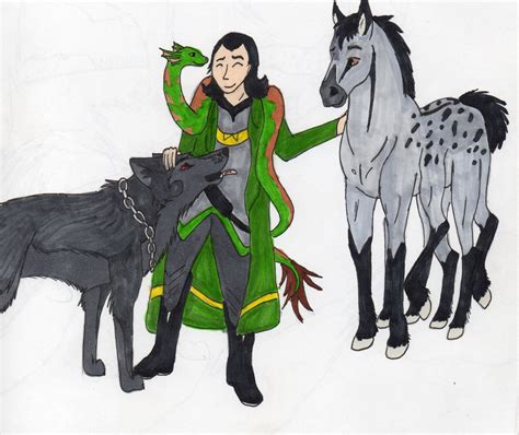 Loki and His Children by deaththekid78 on DeviantArt