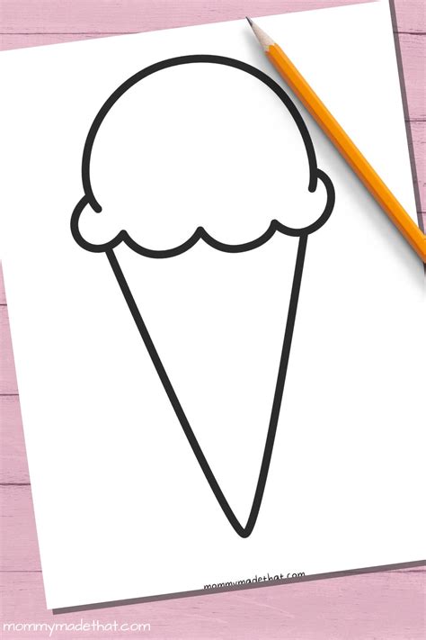 Ice Cream Cone Templates