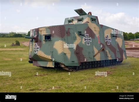 German WW1 A7V Tank (replica Stock Photo - Alamy