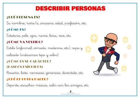 Quinto es guay!!: LA DESCRIPCIÓN DE PERSONAS