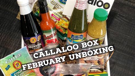 Callaloo Box February Unboxing - Trinidad & Tobago Creole Box - YouTube