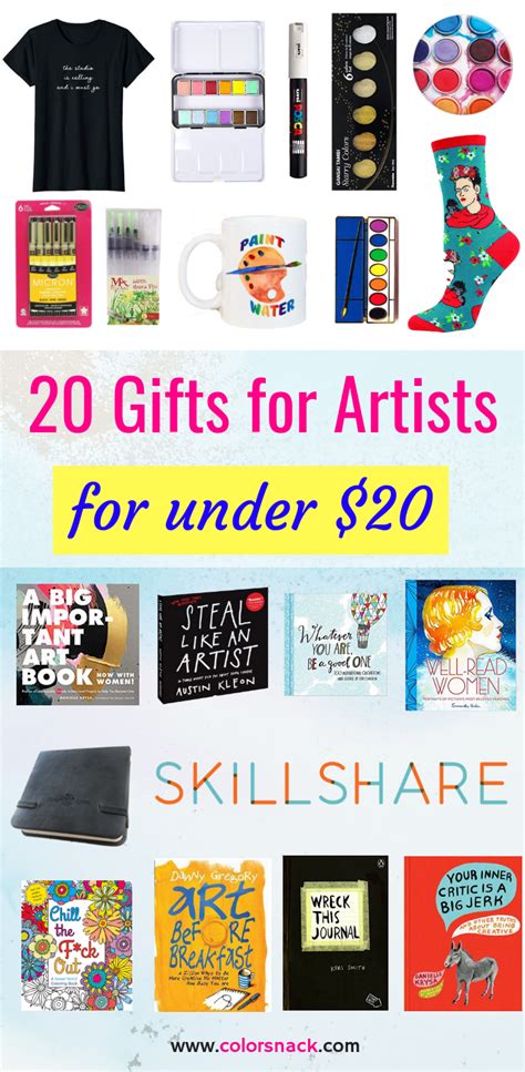 20 Gifts for Artists, Creatives and Art Lovers For Under 20$ - Color ...