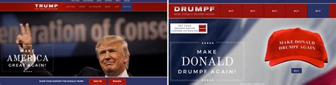 DonaldJDrumpf.com vs DonaldJTrump.com | Make Donald Drumpf Again | Know ...