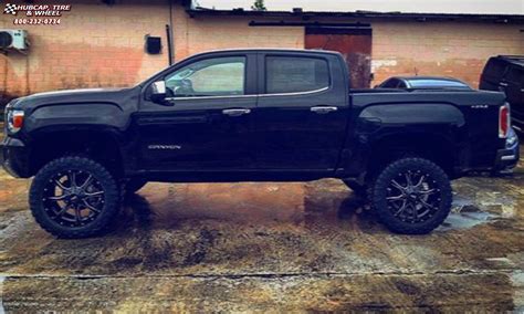 2016 GMC Canyon Moto Metal MO970 Wheels Satin Black Milled