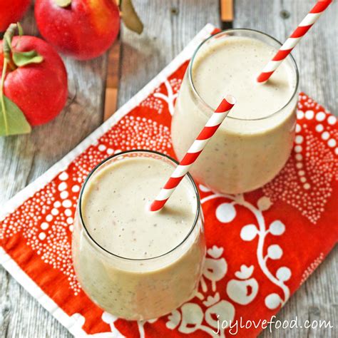 Apple Banana Chia Seed Smoothies - Joy Love Food