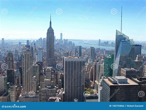 New York City Skyline editorial photo. Image of cloudless - 100793866