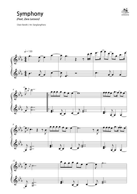 Clean Bandit - Symphony (Easy ver.) Sheet by SangSangPiano