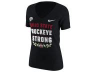 Nike 2018 NCAA Women's Elevated Bowl Bound Tri-Blend V-Neck T-Shirt Apparel at OhioStateBuckeyes.com