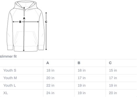 MAG Signature Sound | Kids Hoodie Size Chart