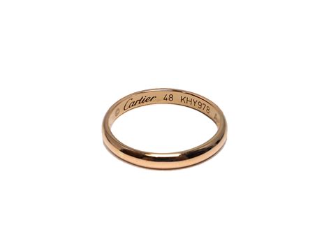 CARTIER 18K 750 Rose Gold Ring- Size 48 (KHY978) - The Attic Place