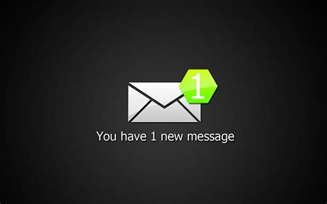 You Have 1 New Message, new, message, 1, mail, HD wallpaper | Peakpx