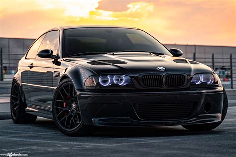 bmw-e46-m3-avant-garde-m359-matte-black-01 - Featuring a BMW E46 M3 on the classic Avant Garde ...