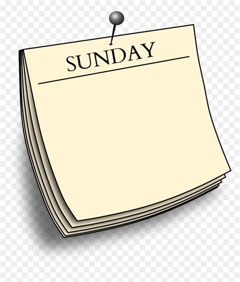 Sunday Clip Arts - Sunday Clipart, HD Png Download - vhv