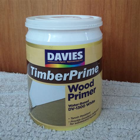 1Litre Davies Timber Prime Wood Primer Water Based DV-1300 White | Lazada PH