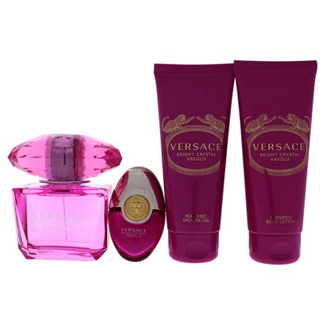 Versace - Versace Bright Crystal Absolu Perfume Gift Set for Women, 4 Pieces - Walmart.com ...