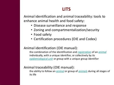 Livestock identification and traceability systems