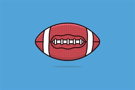 American Football Ball Vector Design. Graphic by ahsanalvi · Creative ...