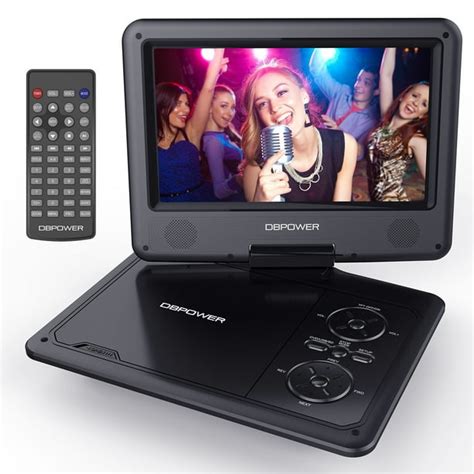 DBPOWER 9.5-Inch Portable DVD Player with Rechargeable Battery, SD Card Slot a.. - Walmart.com ...