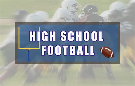 Friday Night High School Football Schedule | Seehafer News