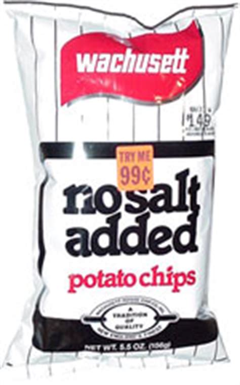 No salt/low salt chips - 47 snacks from 31 companies