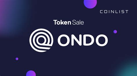 Announcing the Ondo Token Sale on CoinList