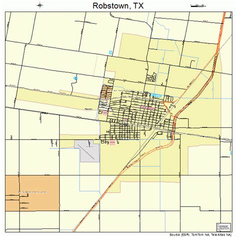 Robstown Texas Street Map 4862600