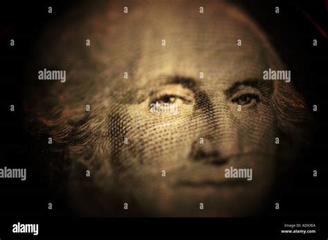 George Washington on dollar bill note US money currency Stock Photo - Alamy