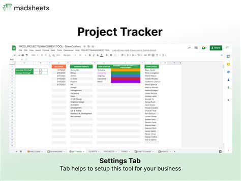 Project Tracker Google Sheet | Gantt Chart | Project Planner | Project Management Template ...