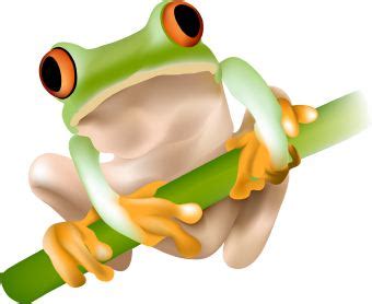 Frog on a Stick clip art