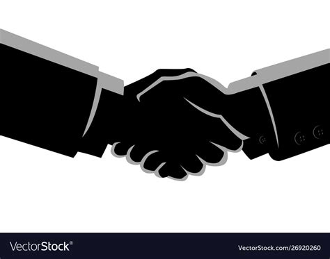 Businessmen shaking hands Royalty Free Vector Image