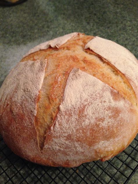 Sourdough bread using King Arthur Rustic Sourdough recipe baked in cast ...