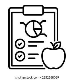 Clipboard Apple Concept Diet Plan Vector Stock Vector (Royalty Free) 2252588039 | Shutterstock