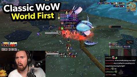 Asmongold Shocked by the World First been already done in 20 MINUTES (Classic WoW) - YouTube