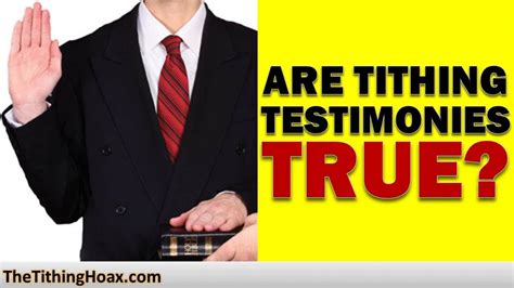 Tithing Testimonies Exposed – The Tithing Hoax