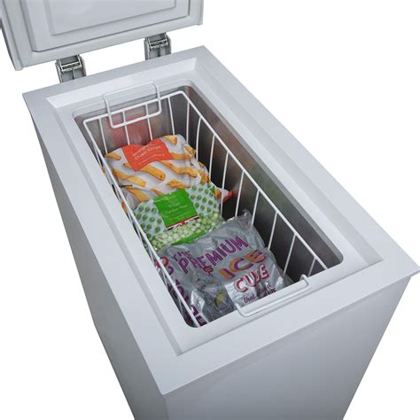 SIA CHF60W 36cm Freestanding Slimline Compact White Chest Freezer A+ Energy