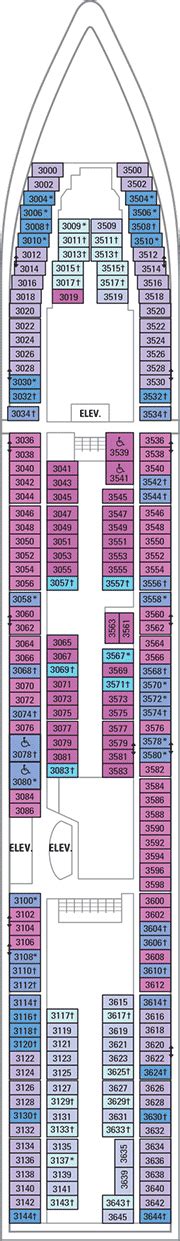 Serenade of the Seas Deck plan & cabin plan