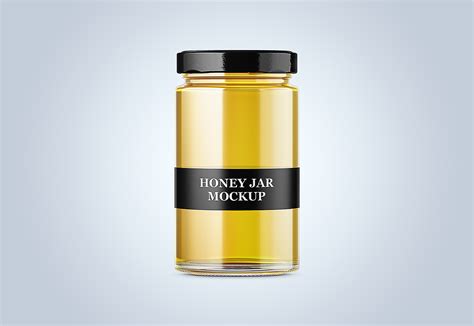 Free Pure Honey Jar Mockup — Free Mockup World