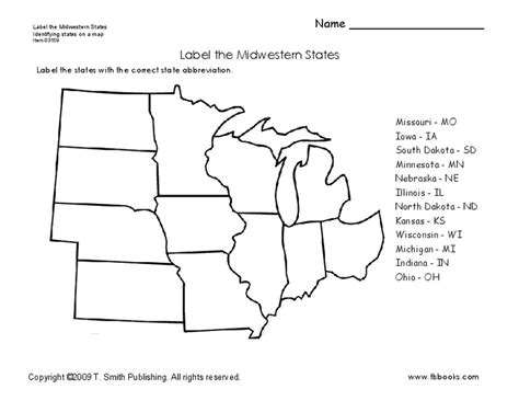 Free Printable Midwest States And Capitals Worksheet You Can Find Some ...