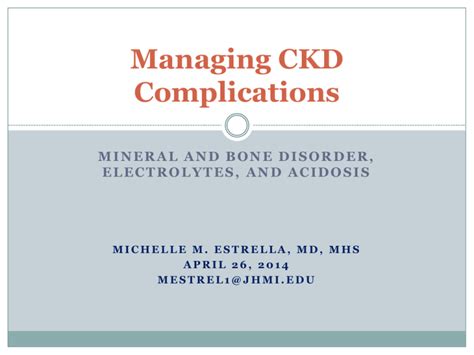 Managing Complications of CKD