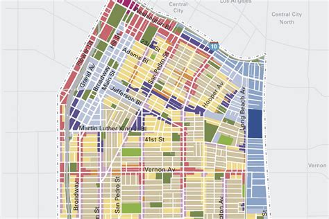 City Of Los Angeles Zoning Map - Vector U S Map